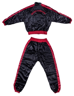 Hector Macho Camacho Pre-Fight Worn Black Hitman Jacket and Pants Warm Up (Manager Provenance)
